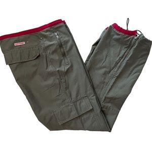 Vintage early 2000’s Abercrombie & Fitch Olive Green Cargo Jogger Pants